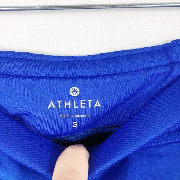SOLD Athleta | 2 in 1 Pulse Shorts in Blue & Black - Picture 7 of 7